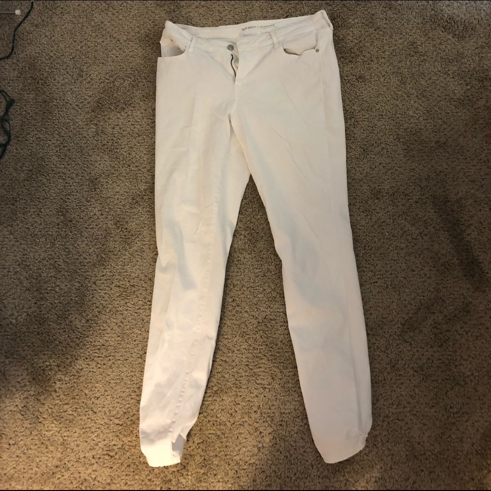 old navy white jeans!!